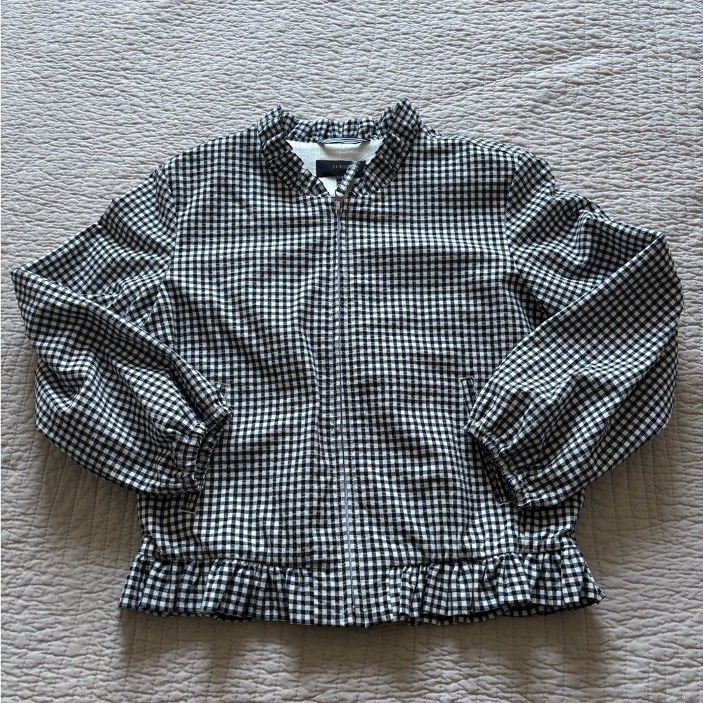Jcrew Gingham Jacket